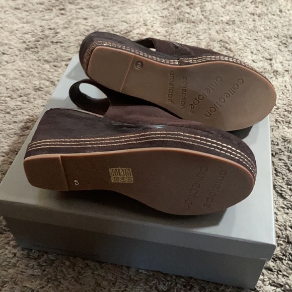 ANTELOPE Wedge/Platform Sling-back Bootie Size 9 - Picture 8 of 10